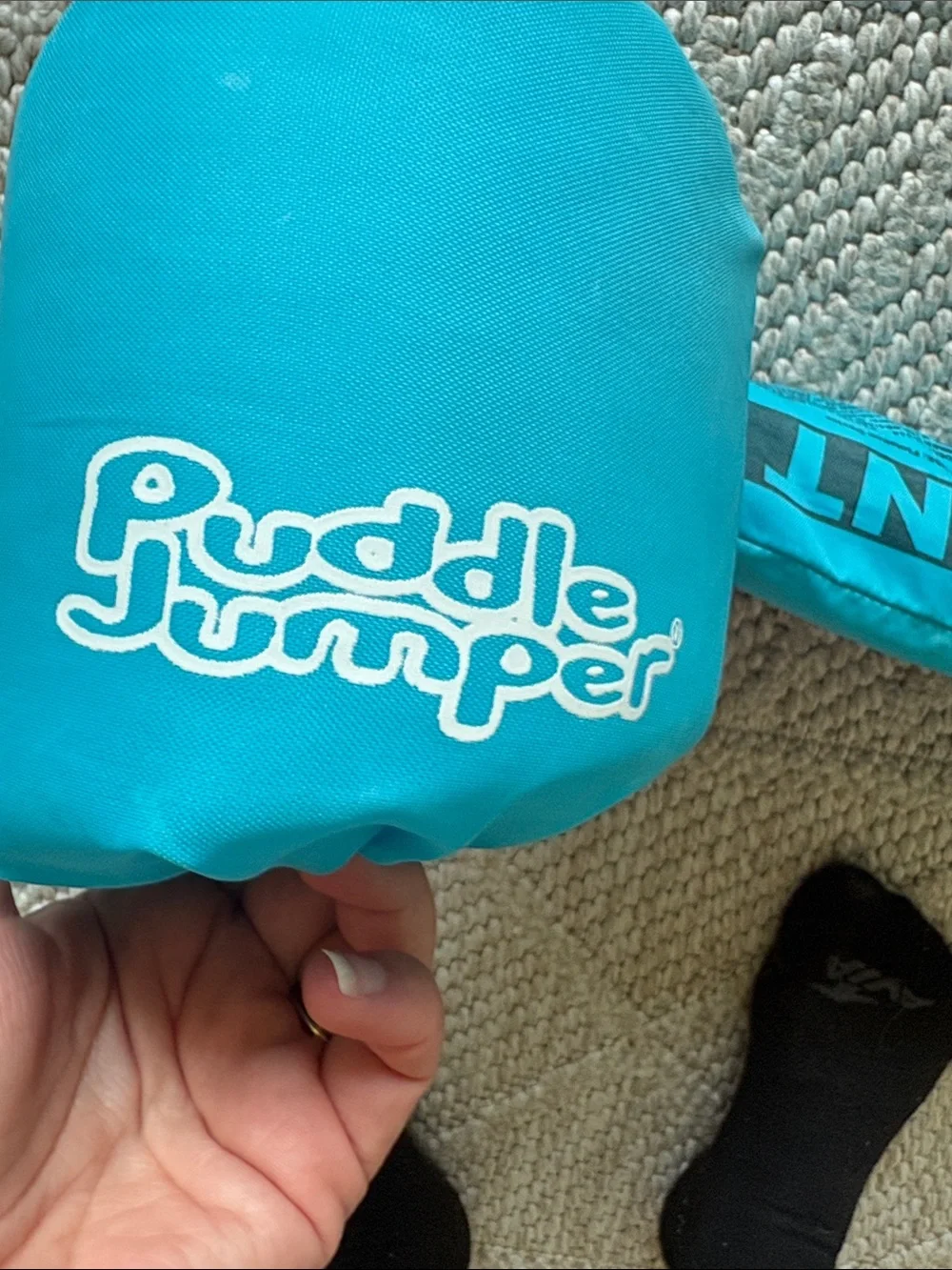 Kids Teal Whale Puddle Jumper Swim Vest
